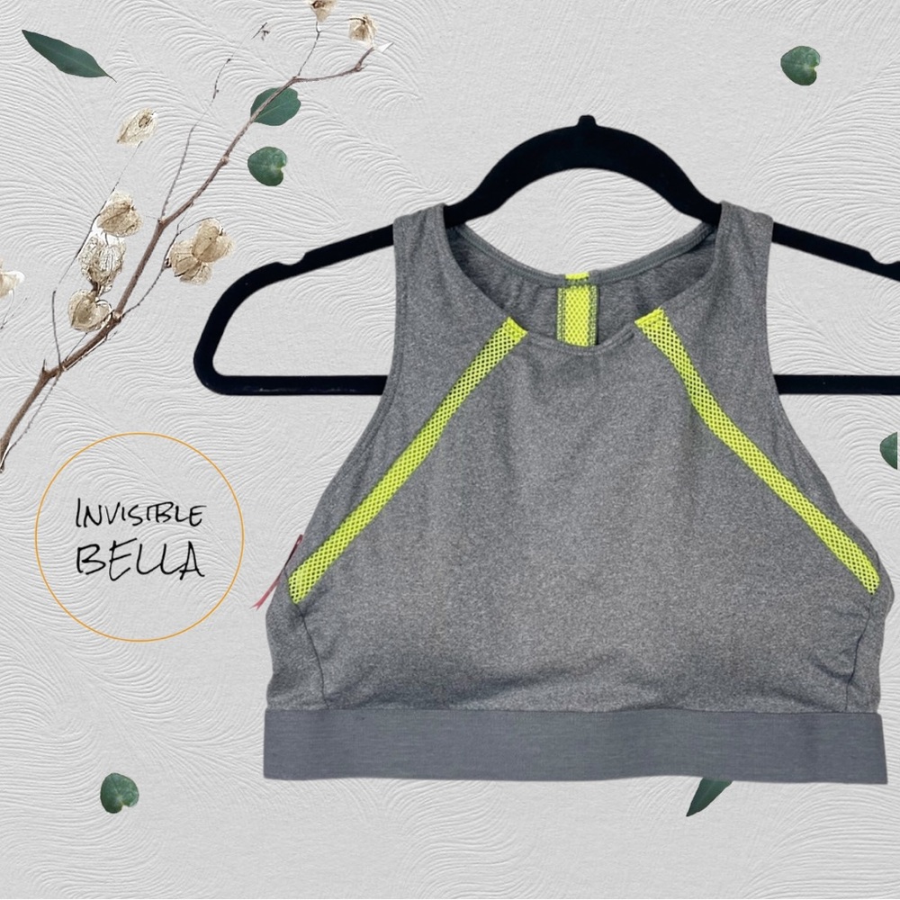 NEW SO Intimates Grey Racerback Sports Bra Sz Large